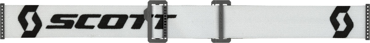 SCOTT Primal Goggle White Clear Works Offroad Eyewear with Anti-Fog Lens and Silicone Strap