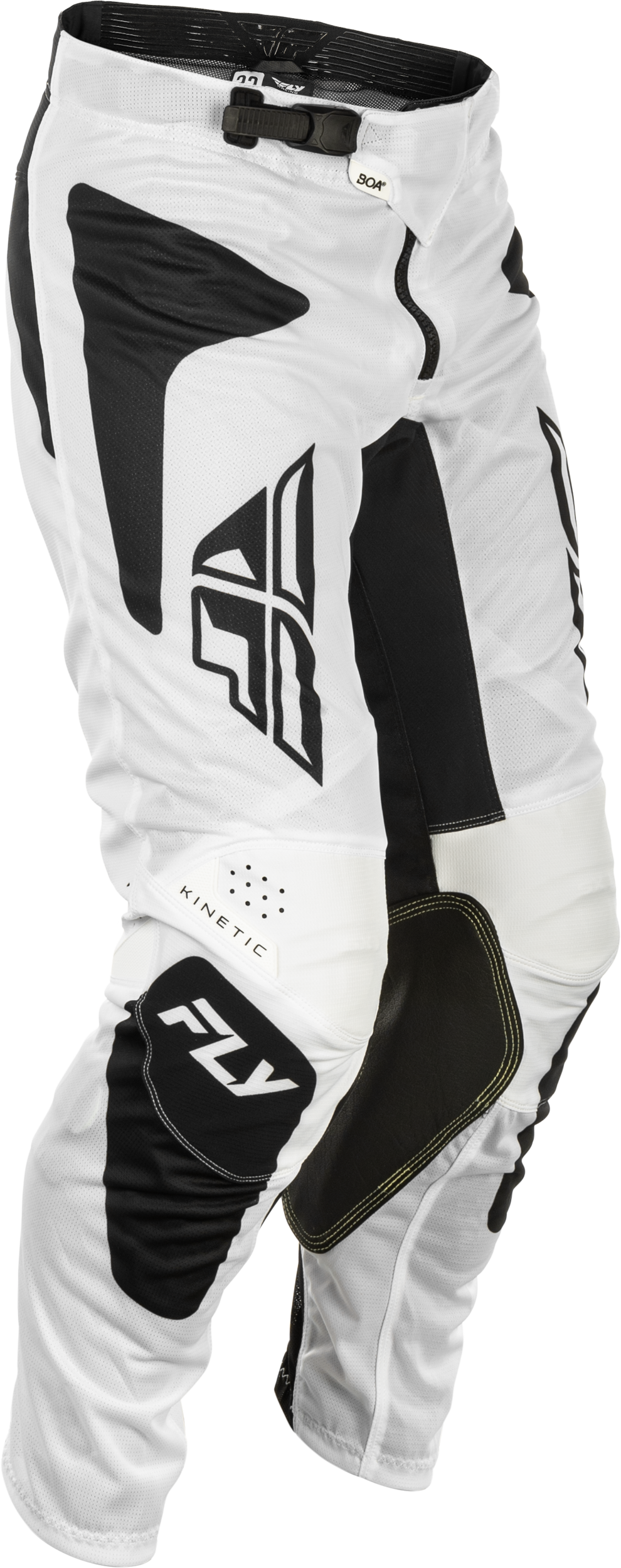 Fly Racing Kinetic Mesh Sym Pants White/Black Size US 30 – Offroad Motorcycle Riding Gear