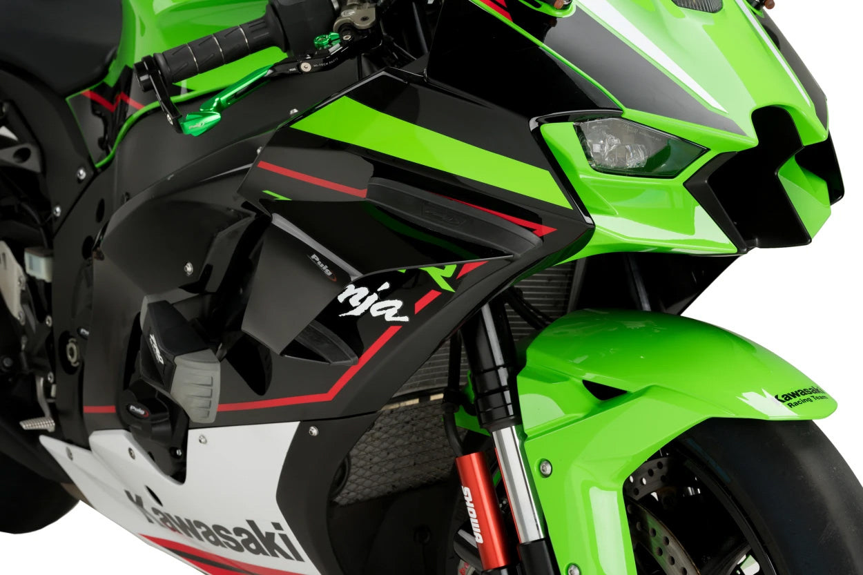 PUIG Race Side Spoilers Black for Kawasaki - Part 20543N