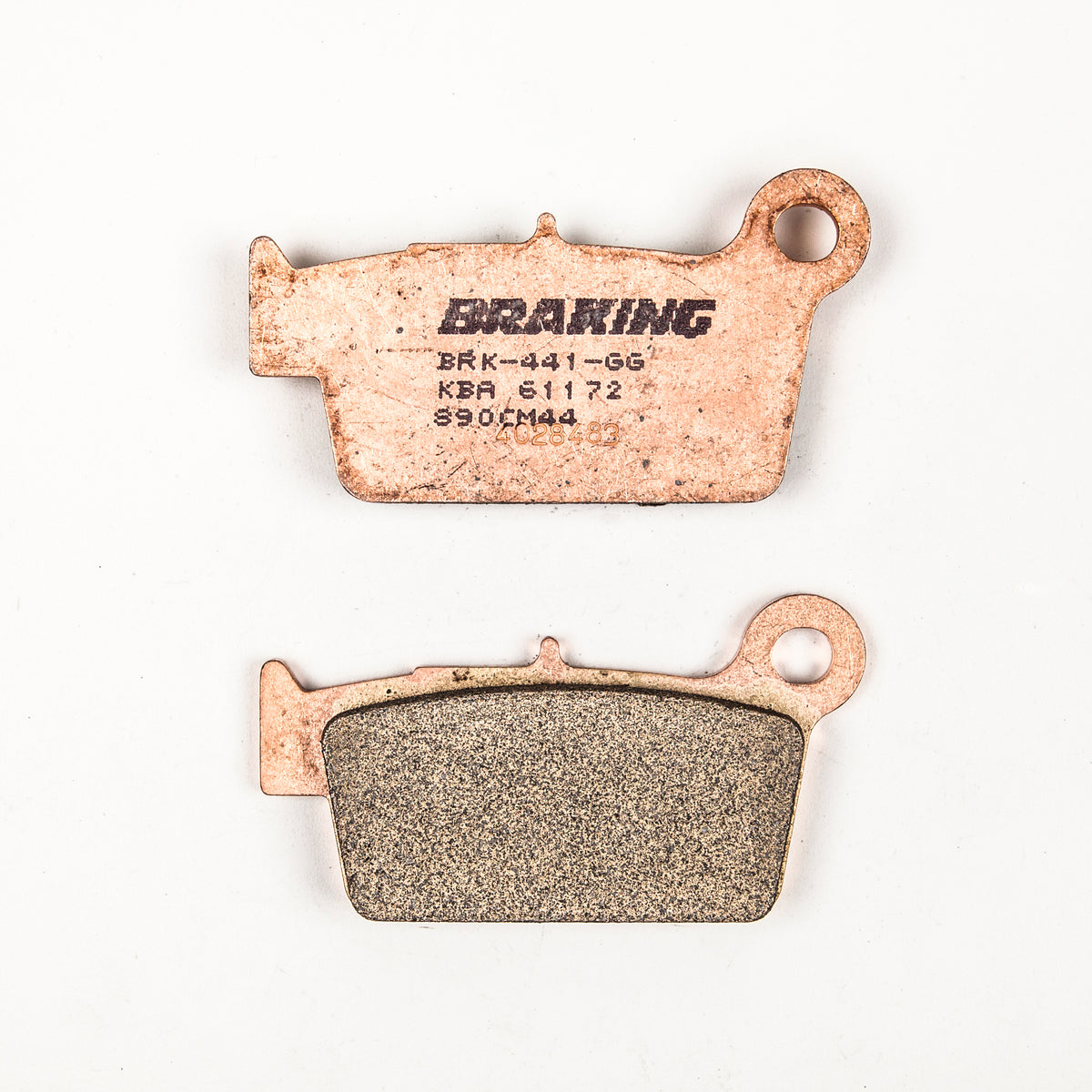 BRAKING Front Sintered Metal Brake Pad Set for Off-Road and Street Applications (Part Number 890CM44)
