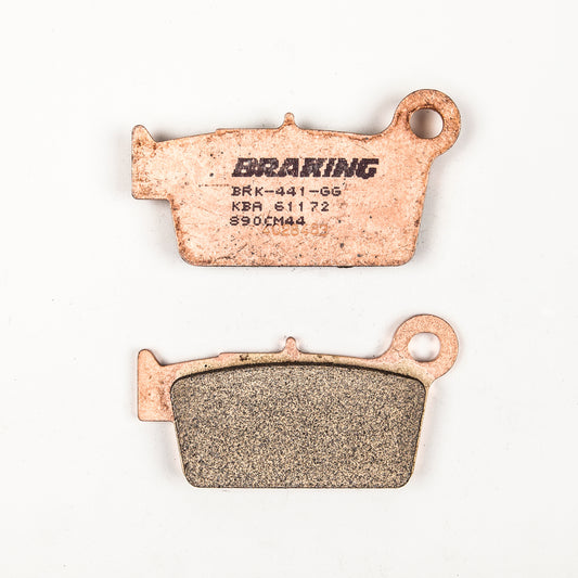 BRAKING Front Sintered Metal Brake Pad Set for Off-Road and Street Applications (Part Number 890CM44)