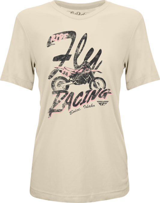 Fly Racing Women's Vintage Short Sleeve Tee in Black, X-Large
