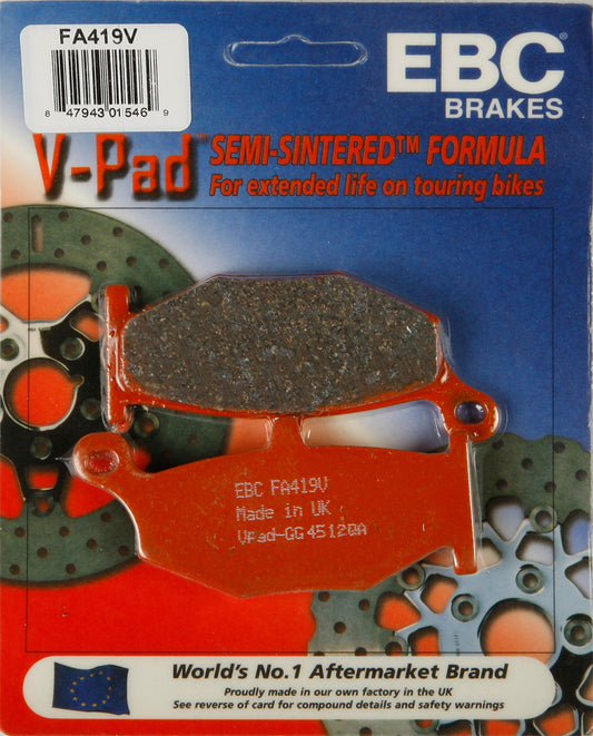 EBC Brakes V Series Brake Pads for Big Twin Cruisers - Part FA419V