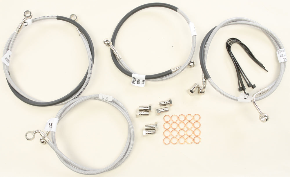 GALFER 17-8220 2 Line Front Brake Line Kit for KTM RC 390 - Street Handlebars & Controls