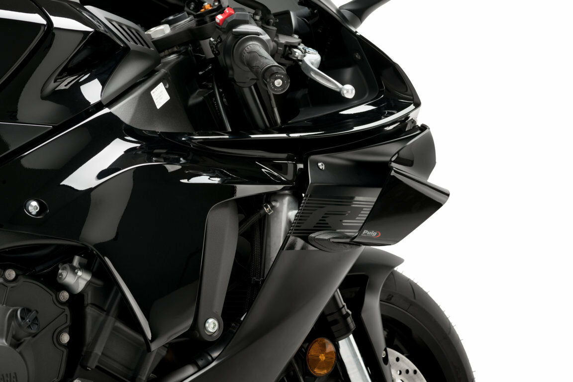 PUIG Front GP Spoiler for Yamaha YZF-R1 Series - Black | Part #20523N