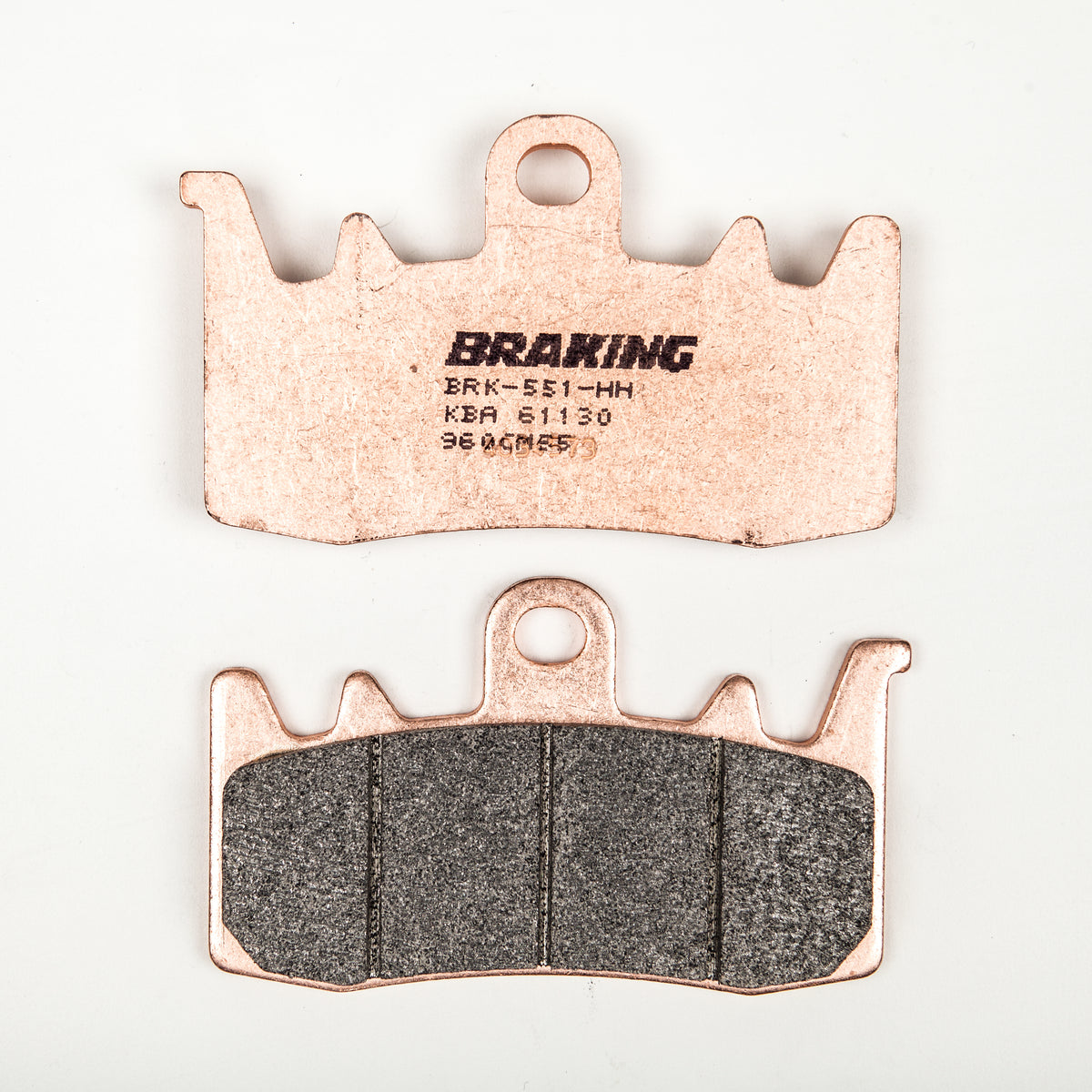 BRAKING Part Number 960CM55 Rear Sintered Brake Pad Set for BMW and Ducati Motorcycles