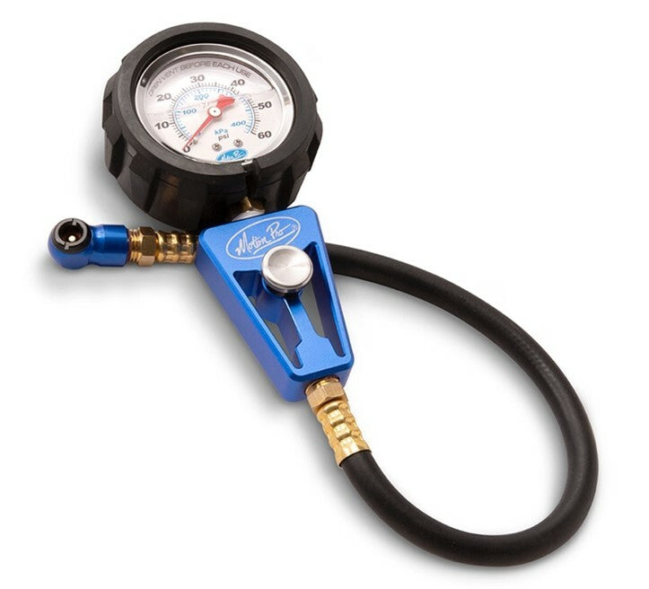 Motion Pro Professional Tire Pressure Gauge 2.5 inch Dial, 0-60 psi for Sport Bikes