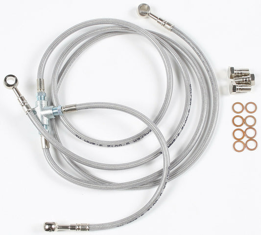 GBRAKES FK003D398-3+2 Front Brake Line for Yamaha YFZ450 ATV/UTV