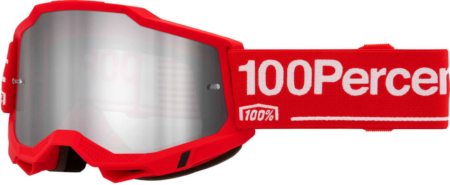 100-Percent Accuri 2 Goggle with Mirror Silver Lens for Offroad Performance