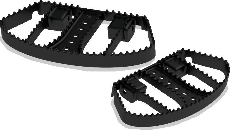Burly Brand MX Passenger Boards - Black