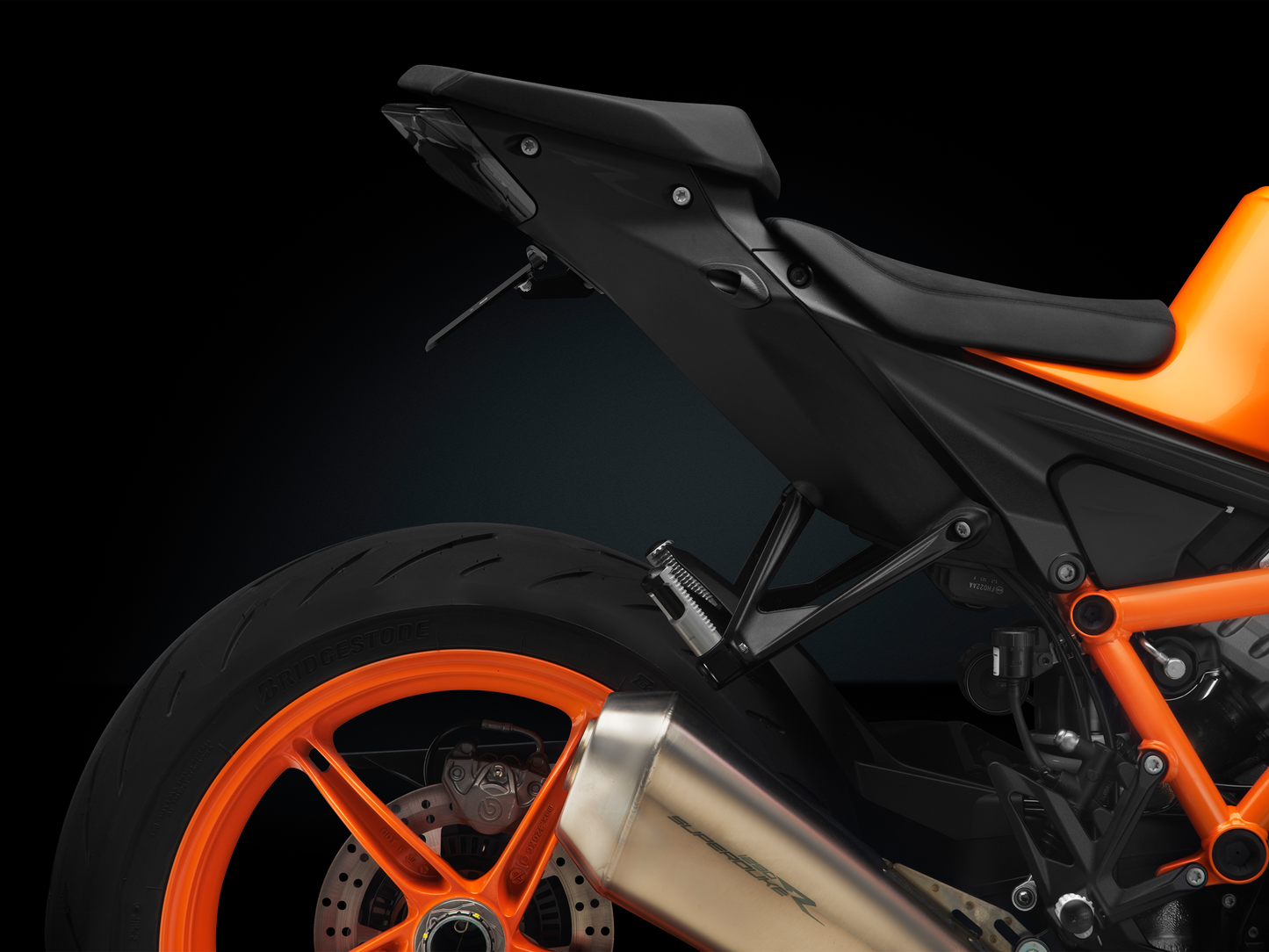 RIZOMA Flat Out Fender Eliminator for KTM - Sleek, Fully Integrated Lighting System