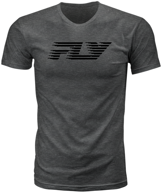 Fly Racing Fly Fast Tee Grey 2X-Large - Comfortable Short Sleeve Shirt with Premium Fit