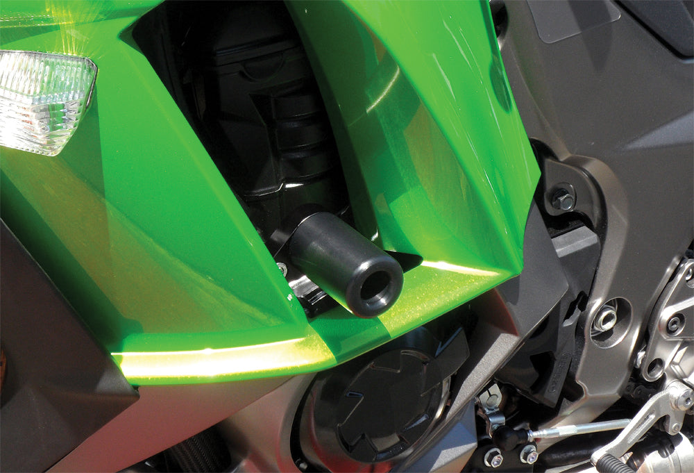 Shogun Motorsports ZX1000 Ninja 1000 Frame Sliders No Cut Black – Premium American Made Motorcycle Body Protection