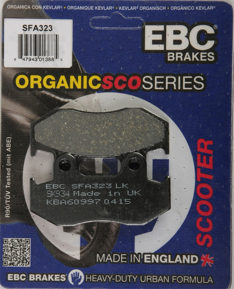 EBC Brakes SFA323 Organic Brake Pads for Honda Scooter Models