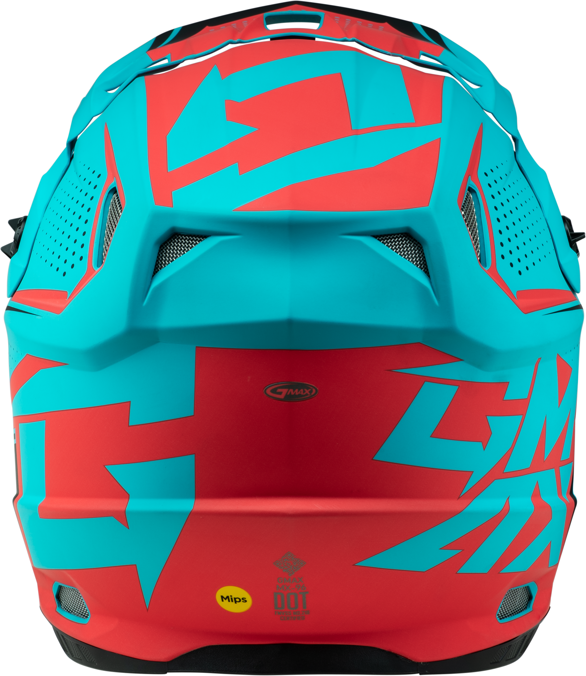 GMAX MX-96 Off-Road Helmet in Matte Blue/Red, X-Small - Lightweight and Ventilated with MIPS Technology