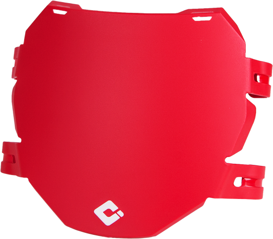 ODI Downhill/E Bike Number Plate Red - Universal Bike Body Accessory