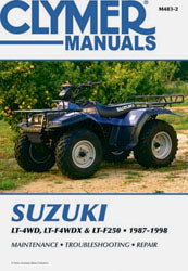 Clymer Repair Manual for Suzuki King Quad/Runner ATV/UTV (1988-1998) – DIY Maintenance & Repairs