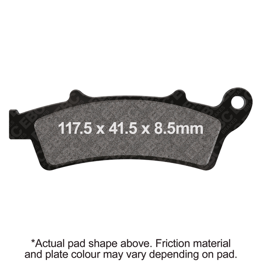 EBC Double-H Sintered Superbike Brake Pads for Aprilia Scarabeo 200