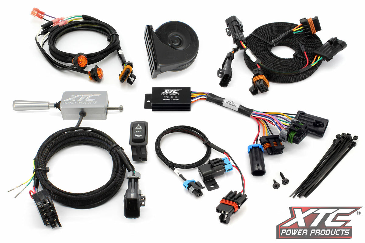 XTC Power Products ATS Kit with Billet Turn Lever for ATV/UTV - Polished Finish
