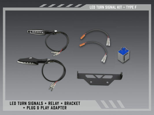 Yoshimura Fe V2 Standard LED Turn Signal Kit for Street Bikes - Part Number 075BG-STD-F-K