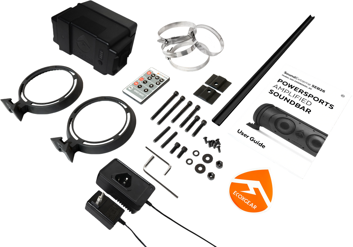 ECOXGEAR Soundextreme 26-inch Battery Powered Waterproof Soundbar GDI-EXSEB2601 for ATV and UTV