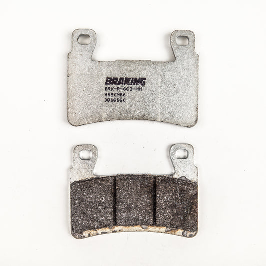 BRAKING Part Number 959CM66 Semi Metallic Brake Pad Set for Kawasaki ZX636 Ninja ZX-6R