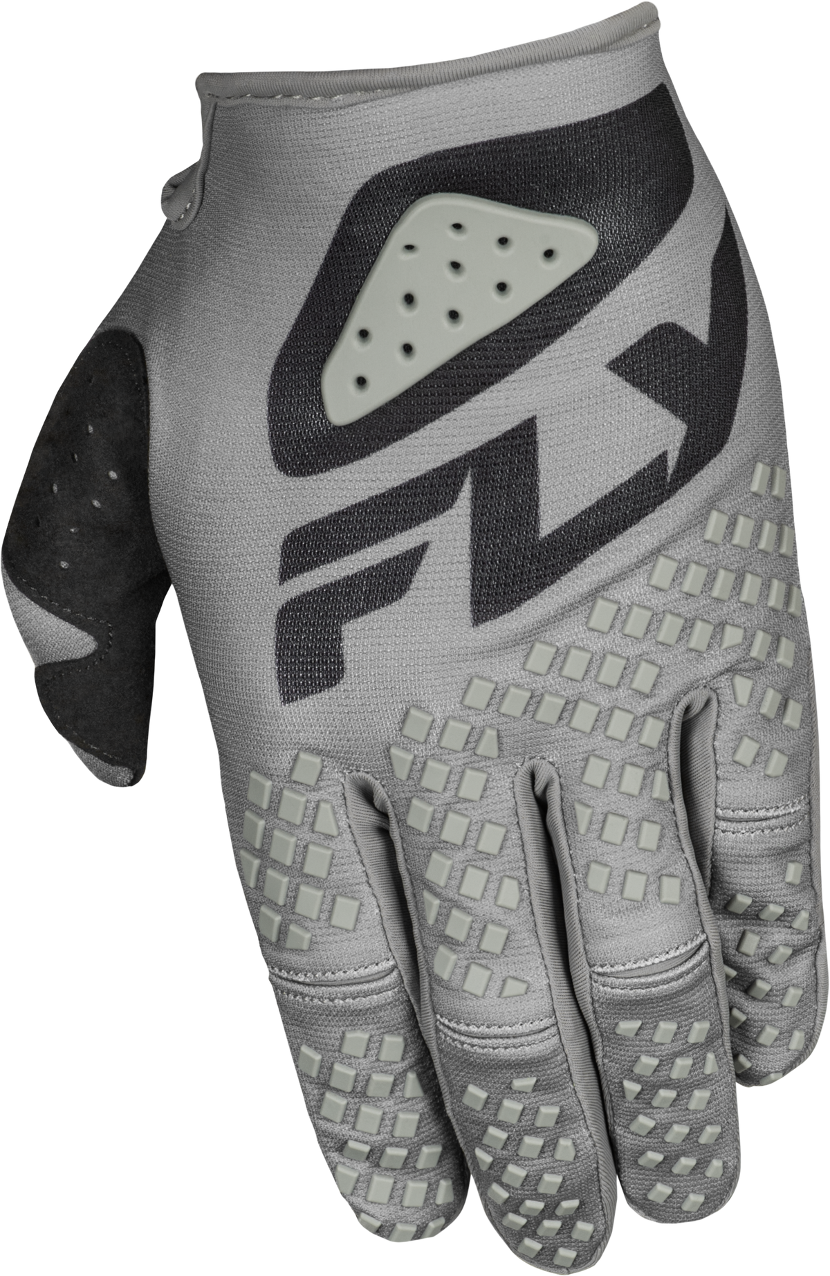 Fly Racing Kinetic Sym Offroad MX Gloves Grey/Black X-Small