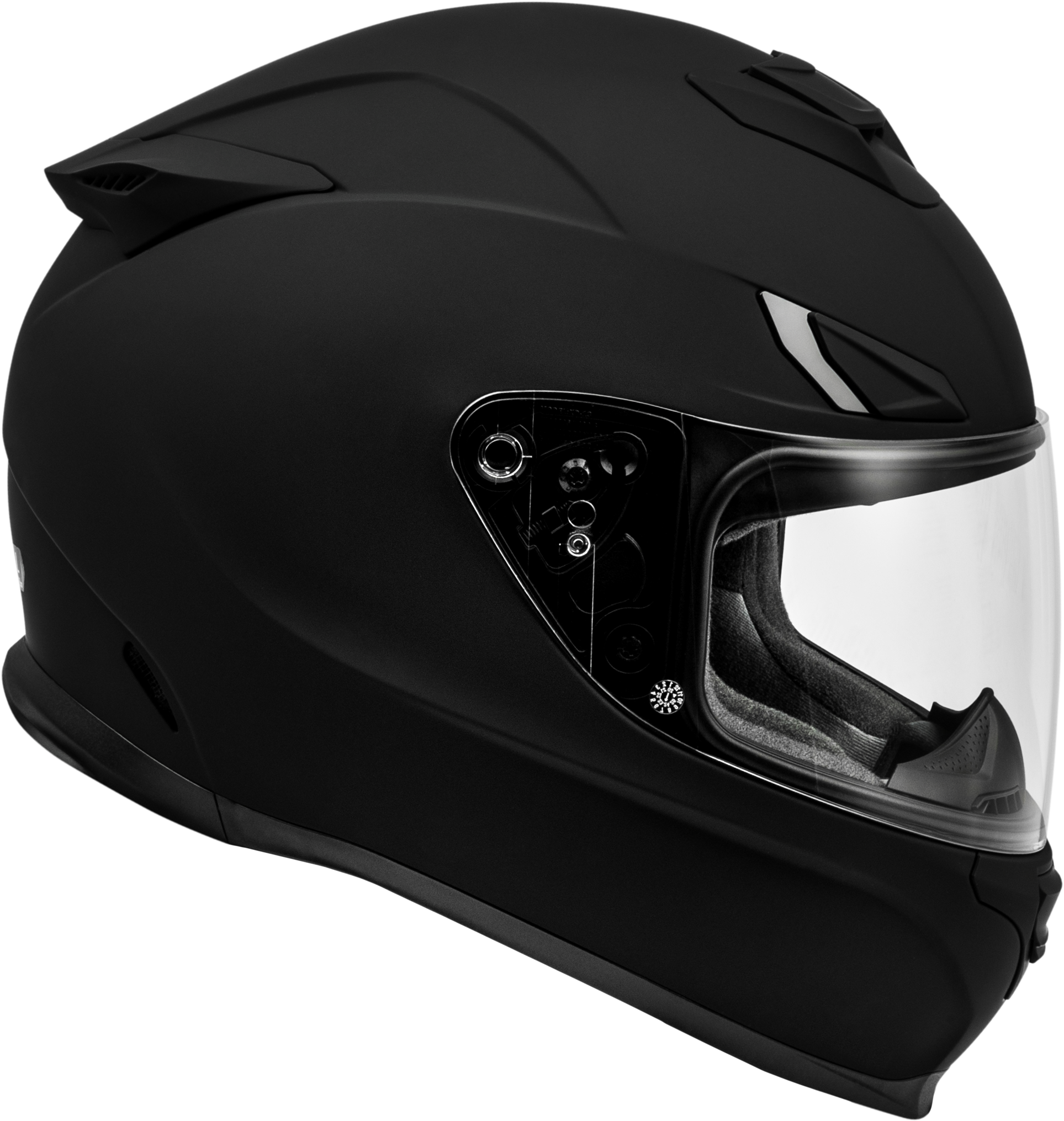 Fly Racing Sentinel Solid Helmet in Matte Black, Small - Street Full-Face Design with Advanced Safety Features