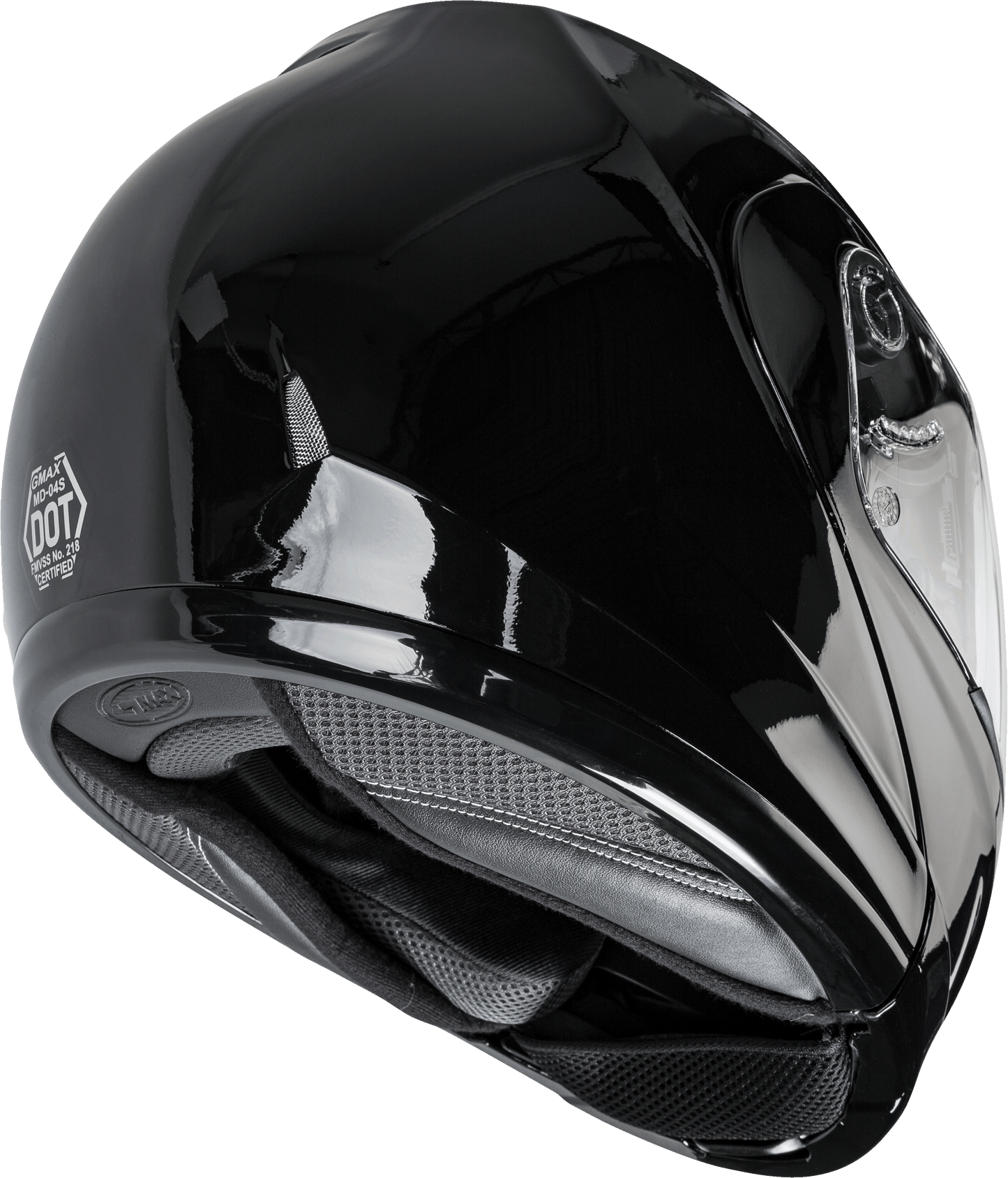 GMAX MD-04 Modular Helmet Black X-Small – Lightweight Street Helmet with Advanced Ventilation and UV400 Shield