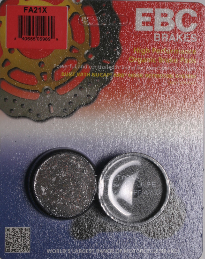 EBC FA21X Brake Pads for Yamaha YFM350FW Big Bear 4WD and Moto-4 Models