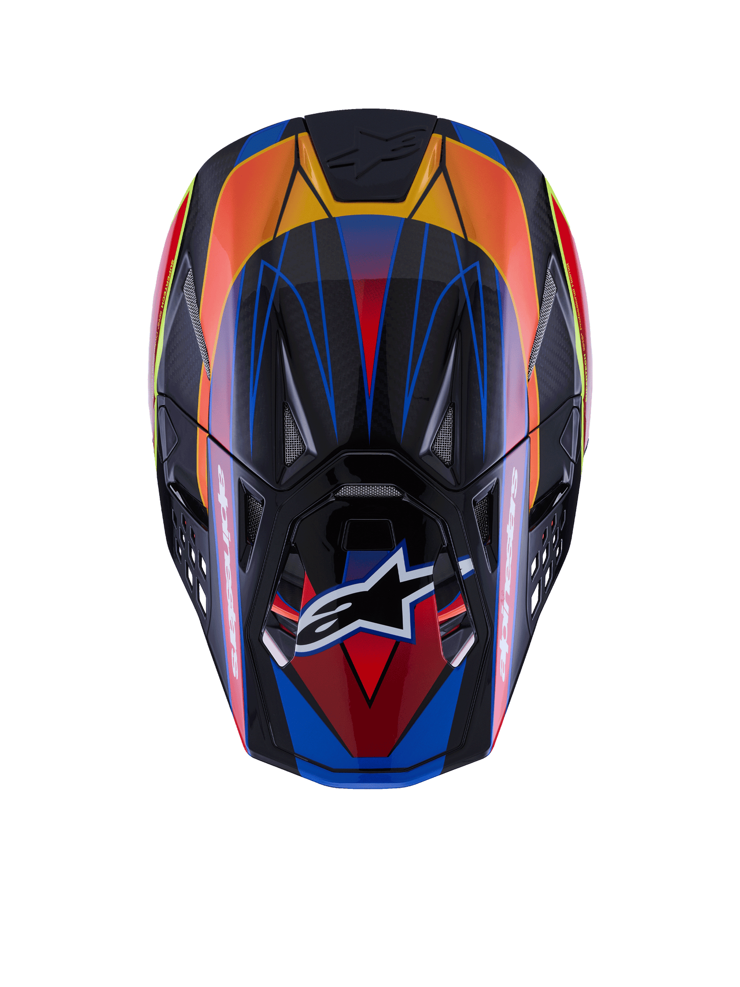 Alpinestars Supertech S M10 Era Offroad Helmet - Blue/Red/Yellow Fluo Gloss, X-Large