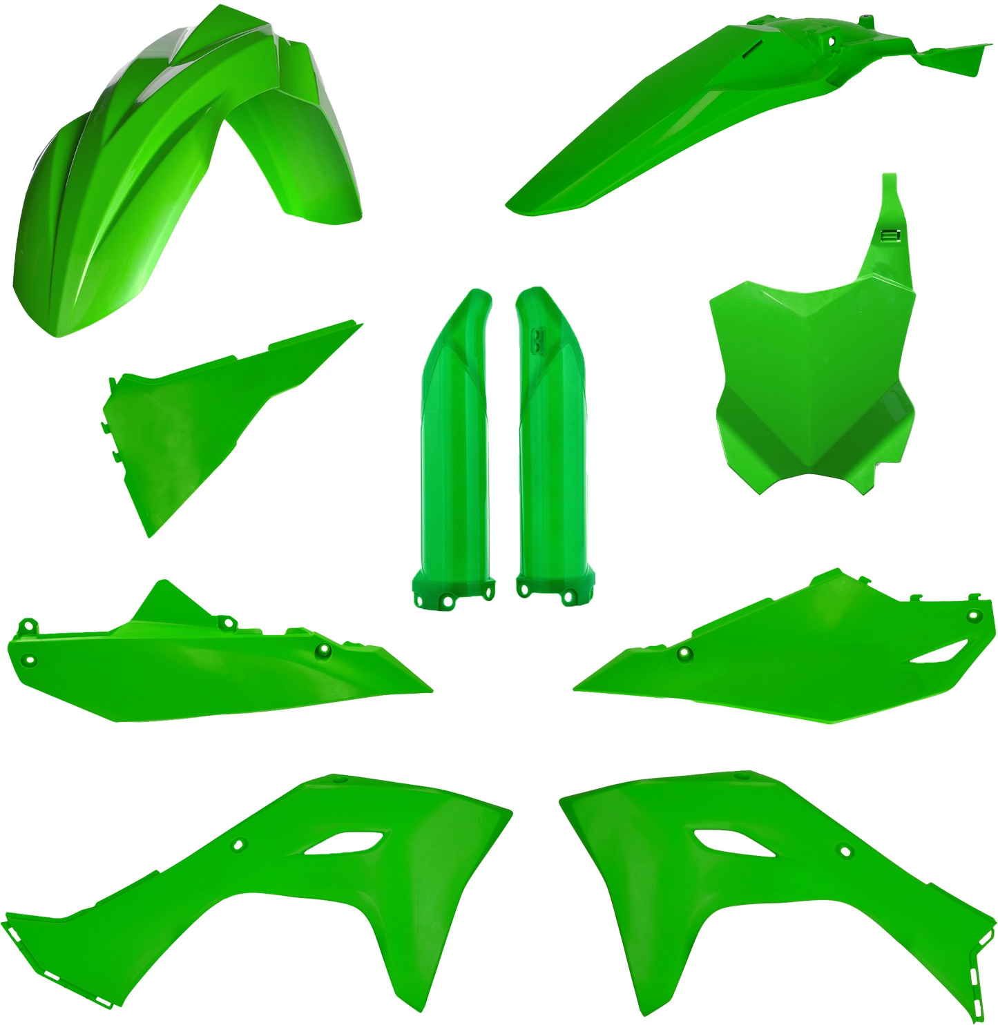 ACERBIS Full Plastic Kit for Kawasaki KX450F & KX450X 2024 - Green