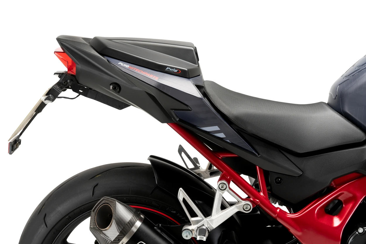PUIG Rear Seat Cowl Matte Black for Street Bikes – Part Number 21705J