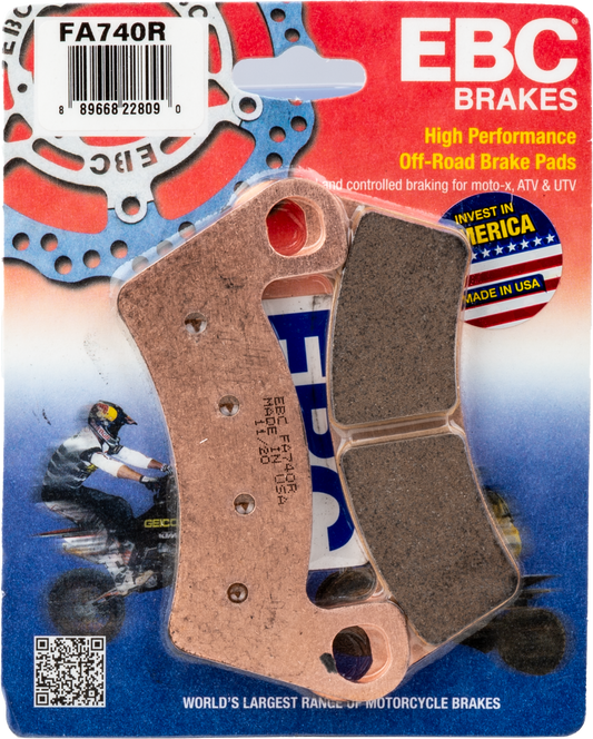 EBC FA740R Sintered R Series Brake Pads for Arctic Cat Prowler Pro Crew and Wildcat XX 1000 EPS