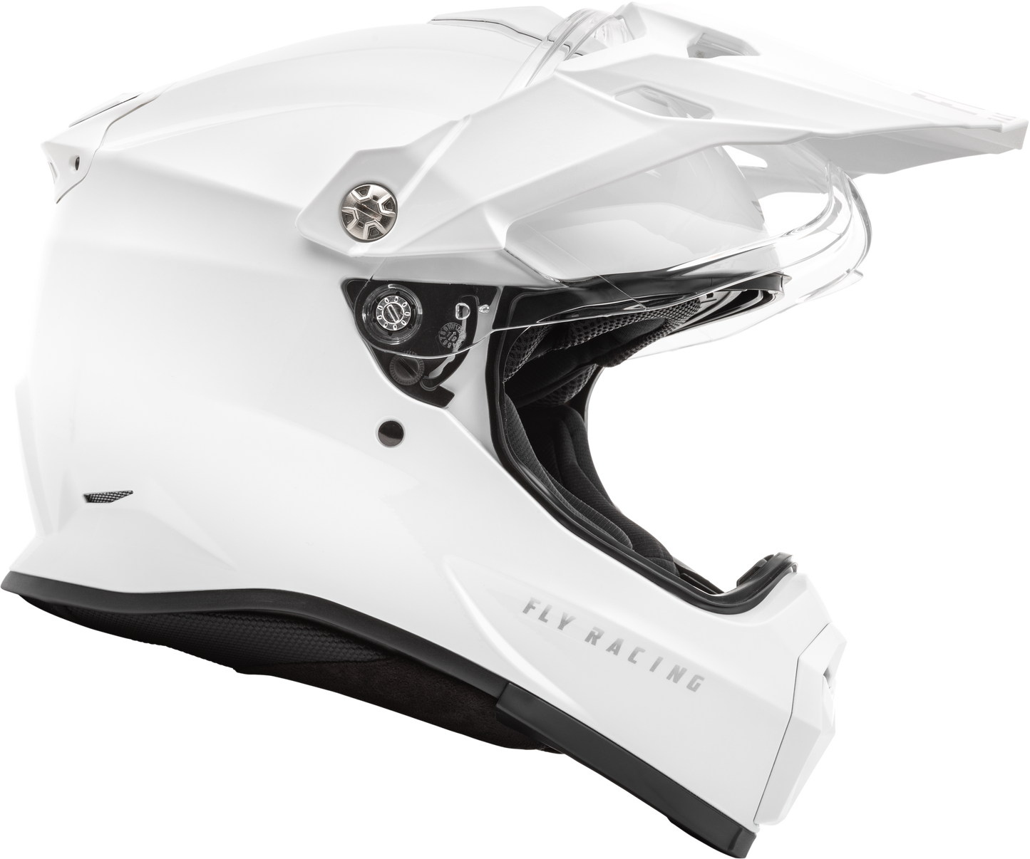 Fly Racing Trekker Solid Helmet White X-Small – Full-Face Street Motorcycle Helmet with Advanced Safety & Comfort Features