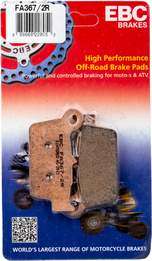 EBC FA367/2R Offroad Brake Pads for Beta 125 RR, 250 RR, 300 RR and Xtrainer (2018-2020)