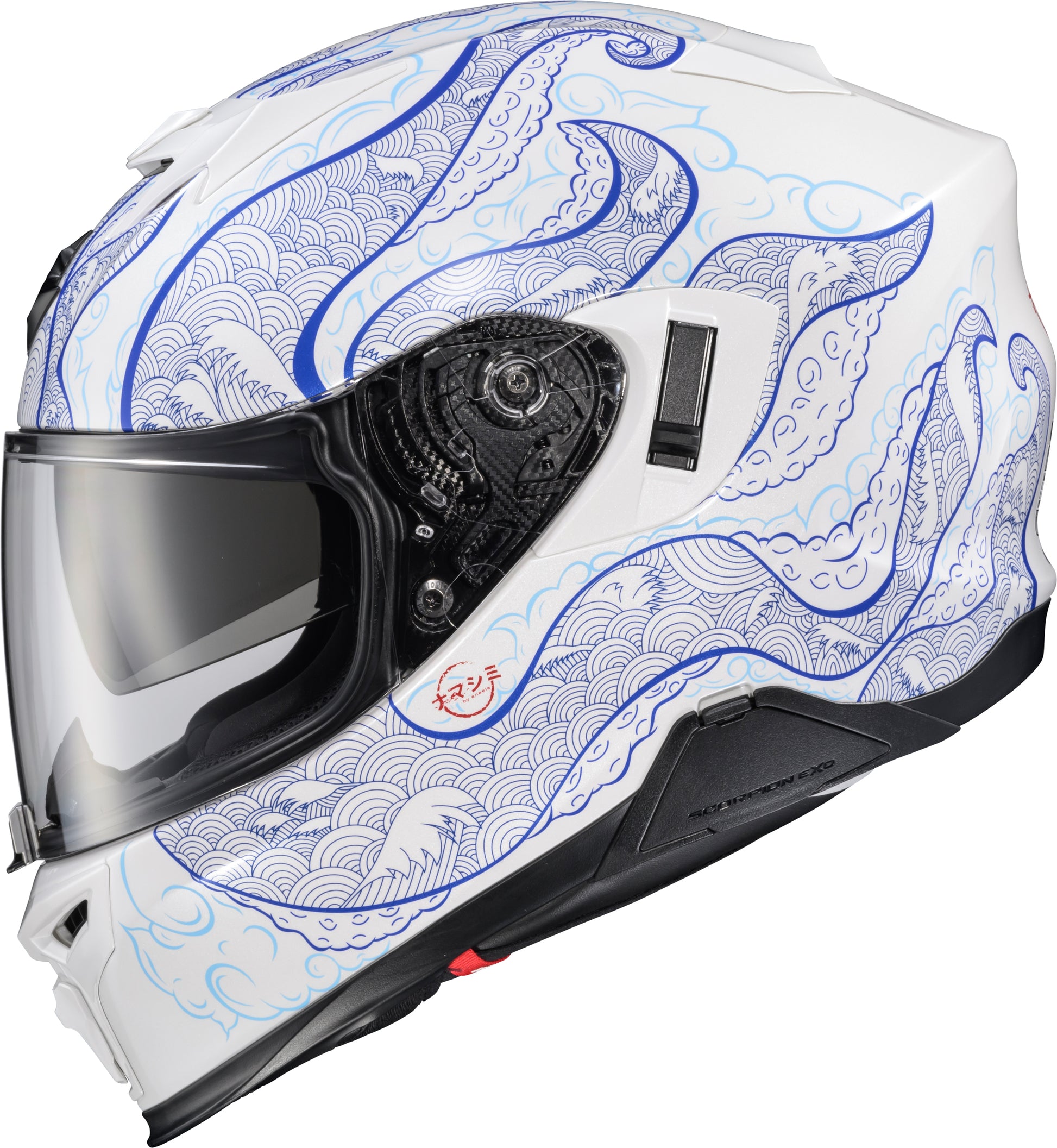 Scorpion EXO T520 Full-Face Helmet Nama-Shimi White/Blue X-Large