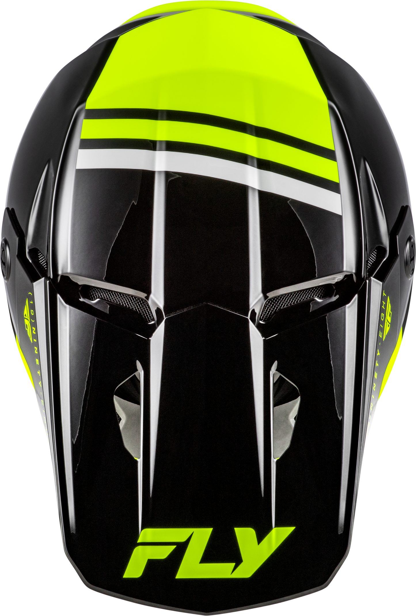 Fly Racing Kinetic Verdict Helmet X-Small Black, Hi-Vis Yellow & Grey for Off-Road Riding