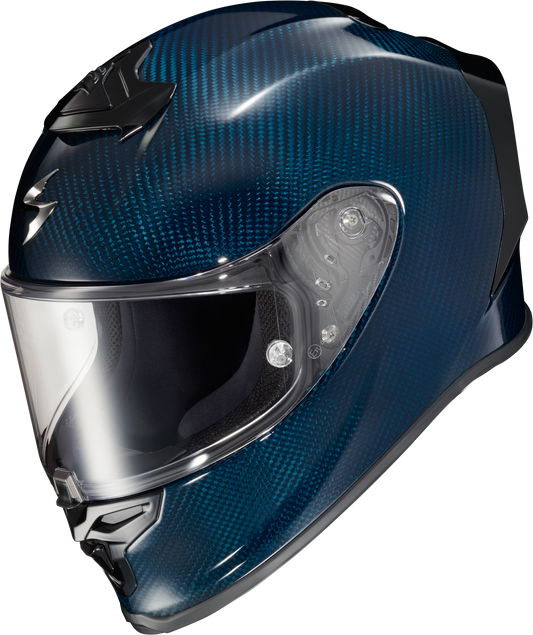 Scorpion EXO R1 Air Carbon Blue Full-Face Helmet - Large