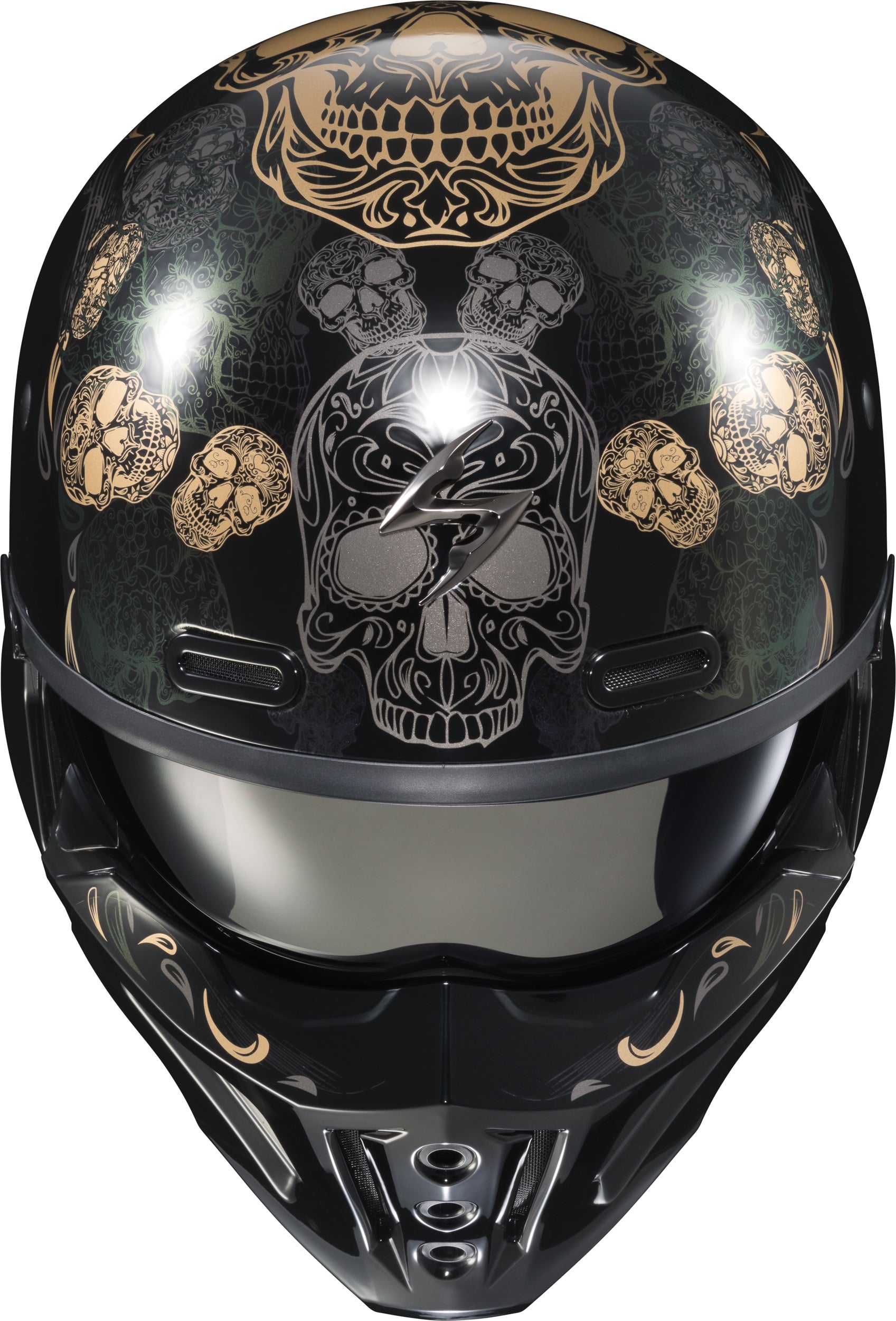 Scorpion EXO Covert X Open Face Helmet with SpeedView Sun Visor and Bluetooth Compatibility, X-Large, Black