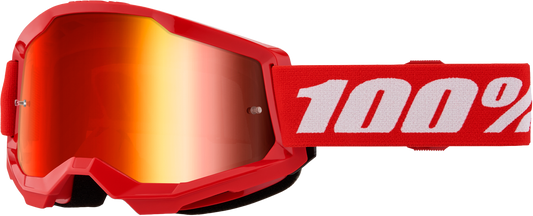 100-Percent Strata 2 Goggle with Mirror Red Lens - Offroad Riding Eyewear