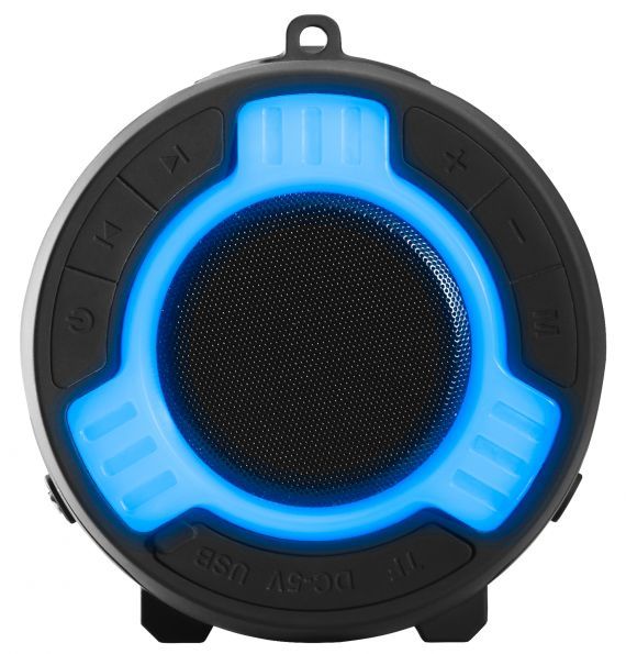 BOSS AUDIO TUBE Bluetooth Portable Speaker with FM Tuner and LED Illumination