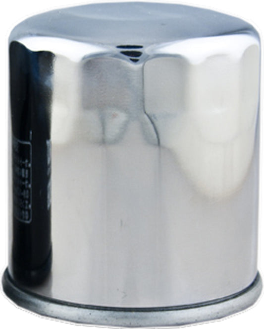 HIFLOFILTRO HF303C Chrome Oil Filter for Kawasaki Ninja 650 and Z750