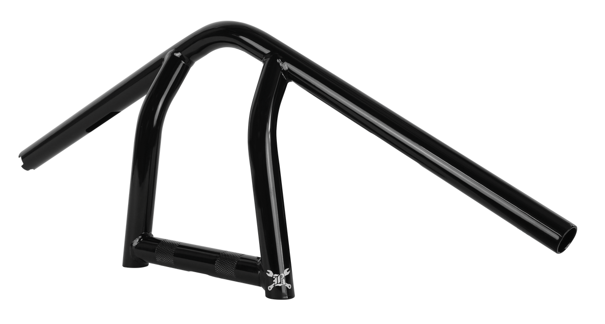 BURLY BRAND Jim 11-Inch Narrow Handlebars for Harley Davidson - Black