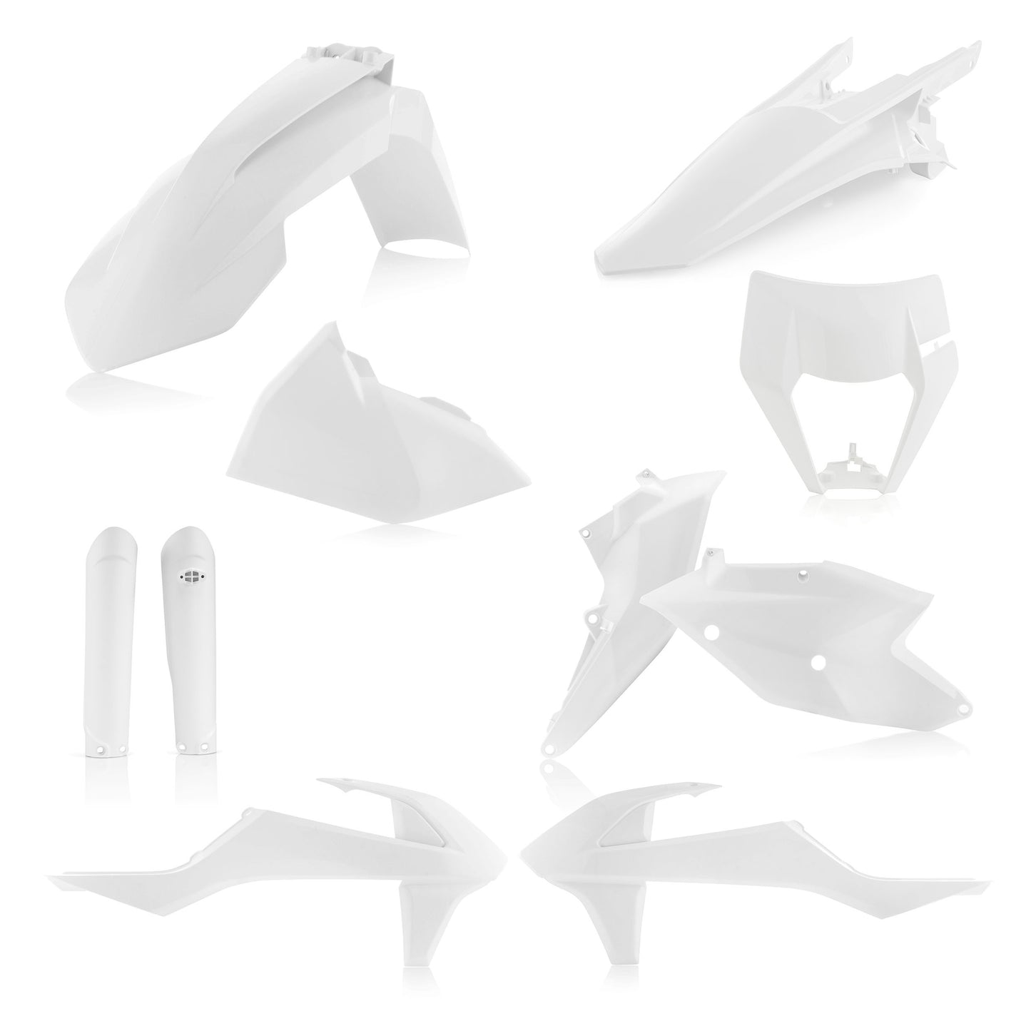 ACERBIS Full Plastic Kit for KTM 2017-2019 Models in White