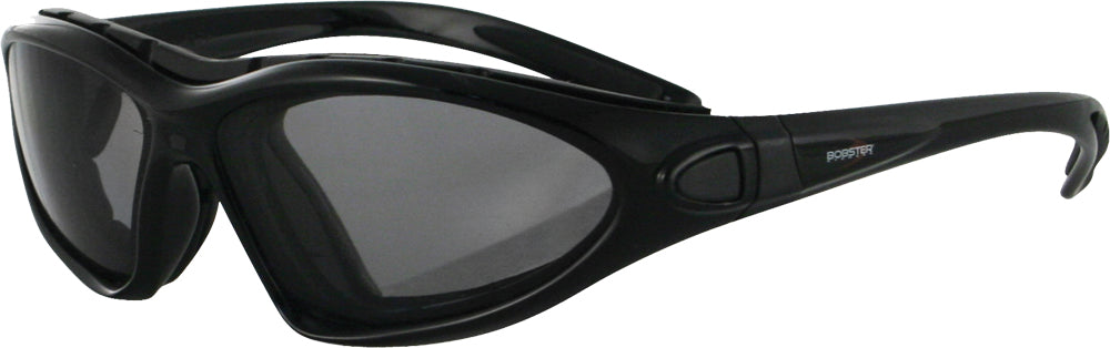 Bobster Road Master Sunglasses Black with Photochromic Lenses and Convertible Design