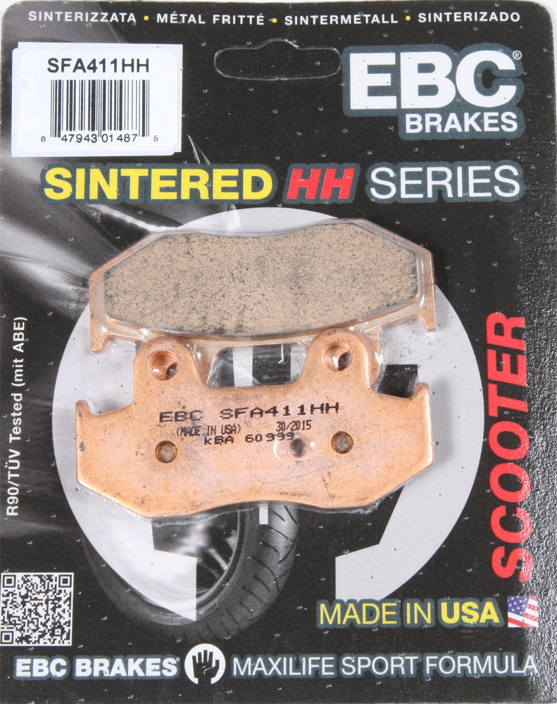 EBC Brake Pads SFA411HH Double-H Sintered Superbike Brake Pads for Suzuki Burgman Models