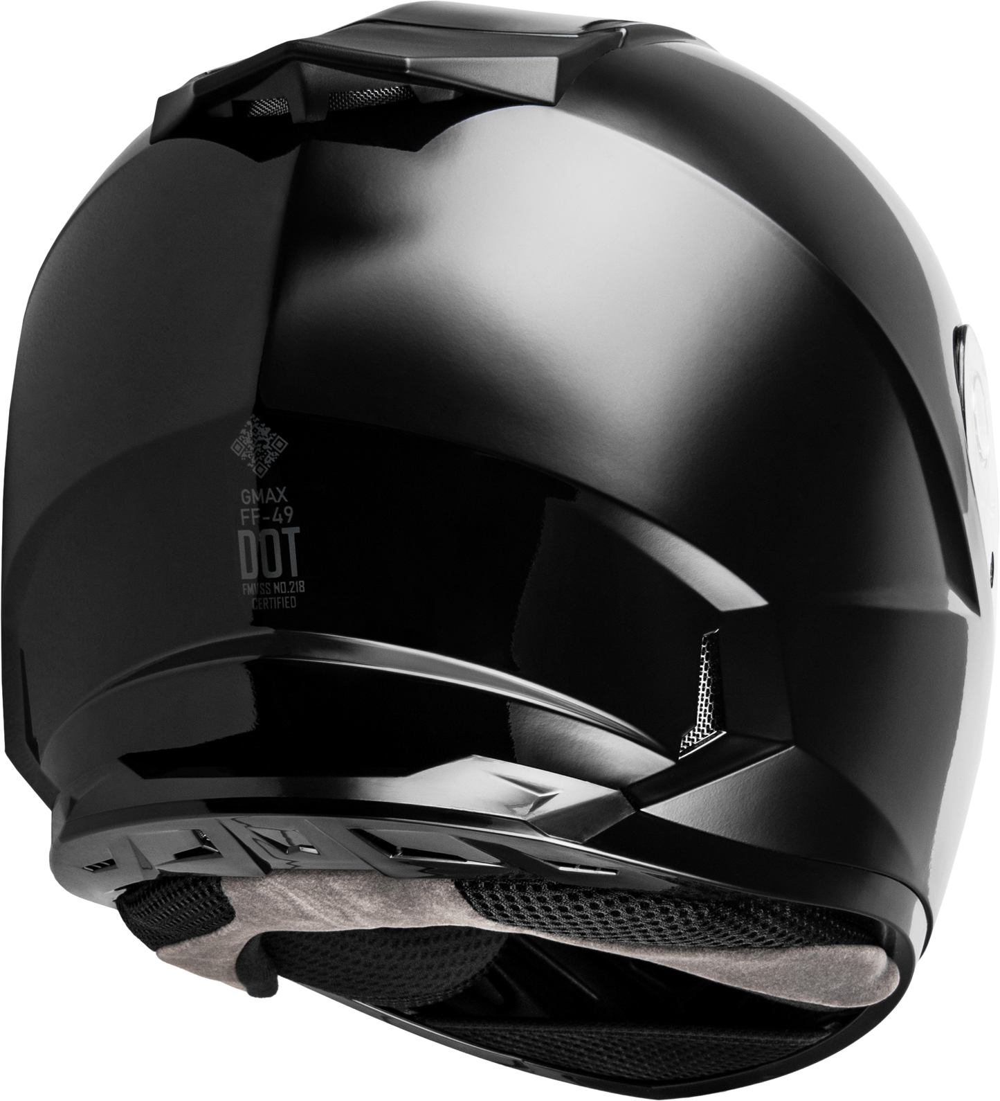 GMAX FF-49 Full-Face Helmet for Adults - Black, Large