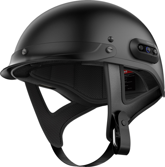 SENA Cavalry 2 Matte Black X-Large Half Helmet with Mesh Intercom™ Technology