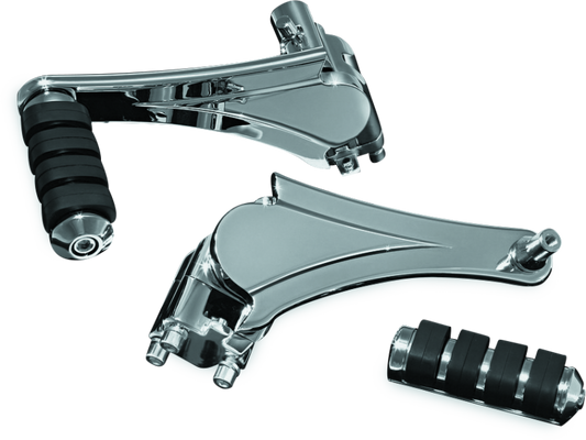 Kuryakyn Adjustable Passenger Pegs With ISO Small Pegs 10 and Up Chrome